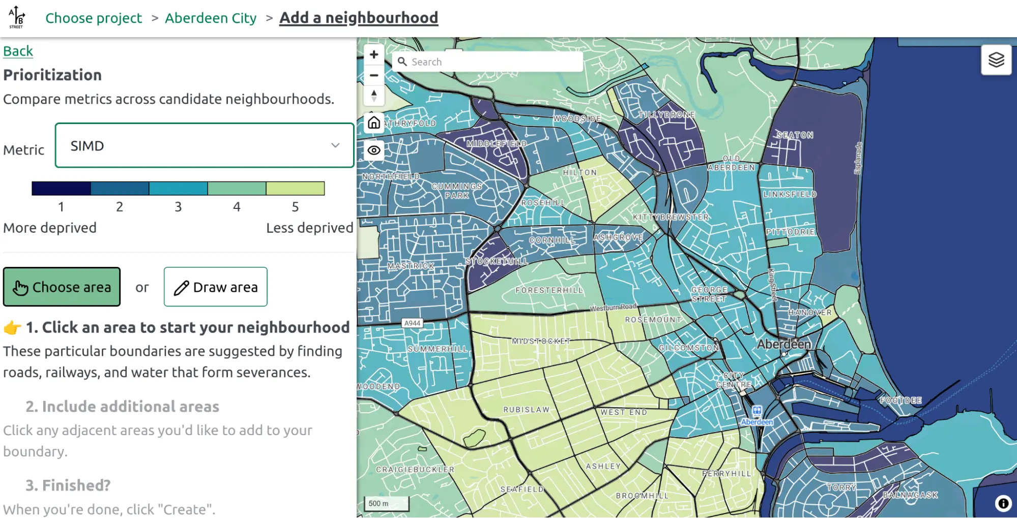 User guide for the Connected Neighbourhood Tool