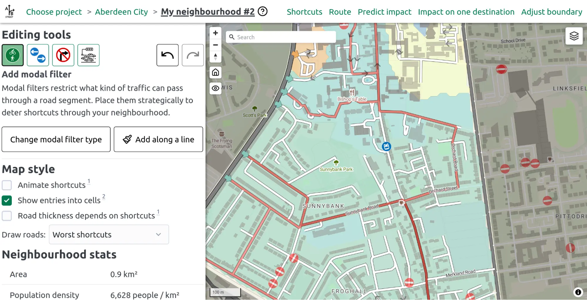User guide for the Connected Neighbourhood Tool