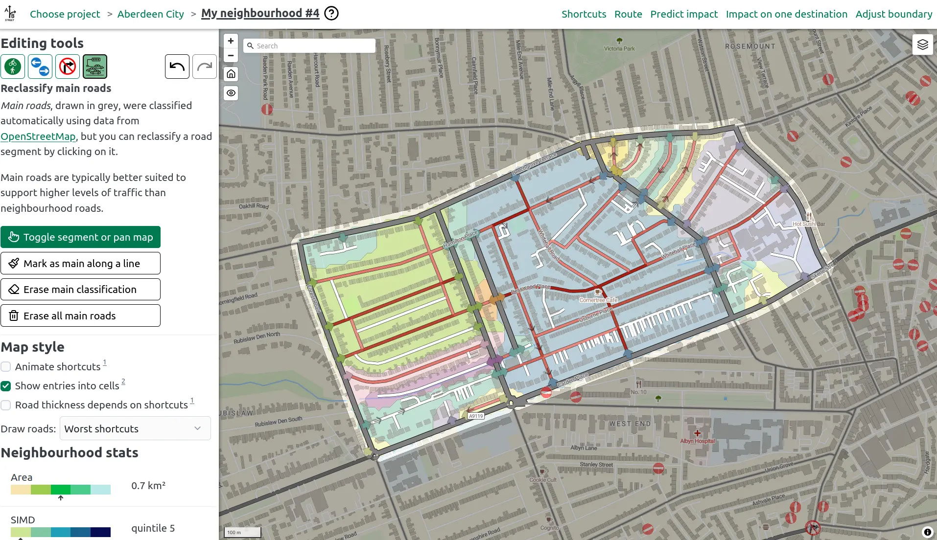 User guide for the Connected Neighbourhood Tool